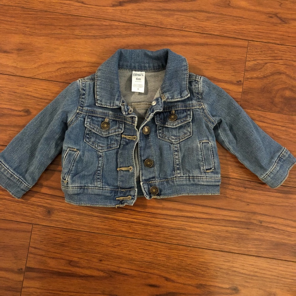 Carter’s denim  jean jacket size 6 months